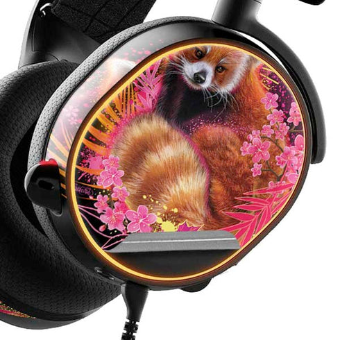 Red Panda with Flowers by Sheena Pike SteelSeries Arctis 3 Skin