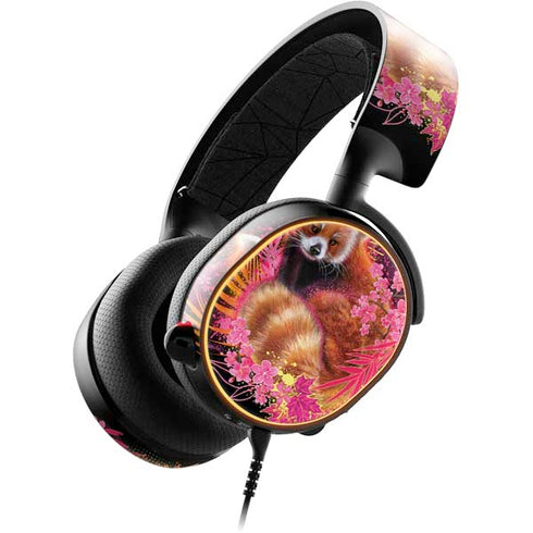 Red Panda with Flowers by Sheena Pike SteelSeries Arctis 5 Skin
