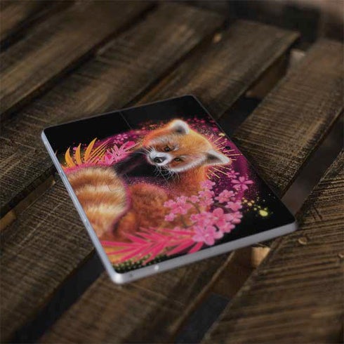 Red Panda with Flowers by Sheena Pike Surface Go Skin