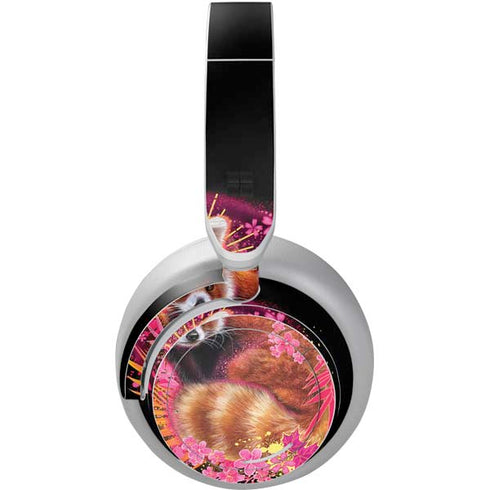 Red Panda with Flowers by Sheena Pike Surface Headphones Skin