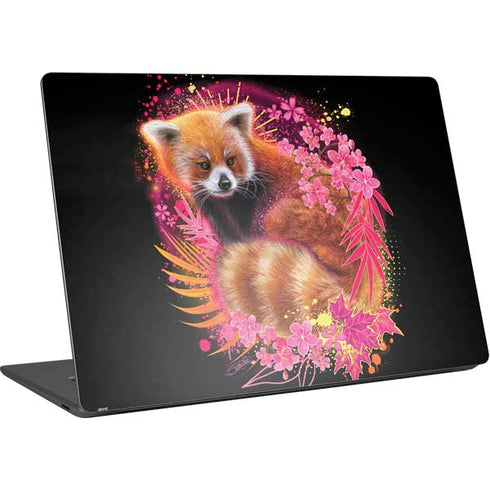 Red Panda with Flowers by Sheena Pike Surface Laptop 4 15in Skin