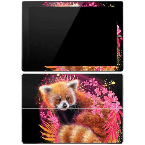 Red Panda with Flowers by Sheena Pike Surface Pro 3 Skin