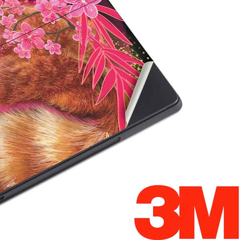 Red Panda with Flowers by Sheena Pike Surface Pro 6 Skin