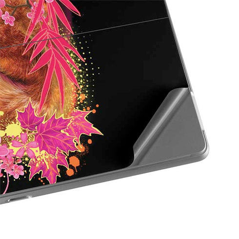Red Panda with Flowers by Sheena Pike Surface Pro 9 Skin