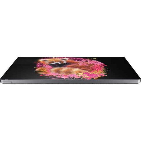 Red Panda with Flowers by Sheena Pike Universal Laptop 13in (10.6 x 7.6in) Skin
