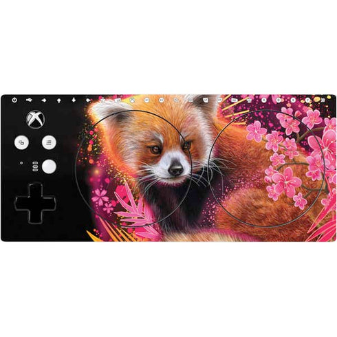 Red Panda with Flowers by Sheena Pike Xbox Adaptive Controller Skin