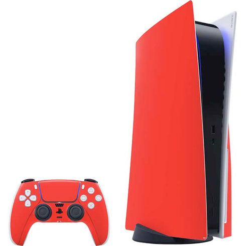 Red Solid PS5 Bundle Skin