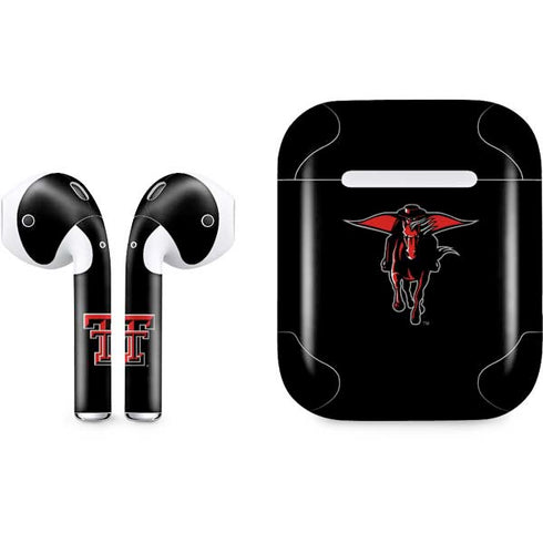 Texas Tech University Red Raiders Logo Apple AirPods Skin