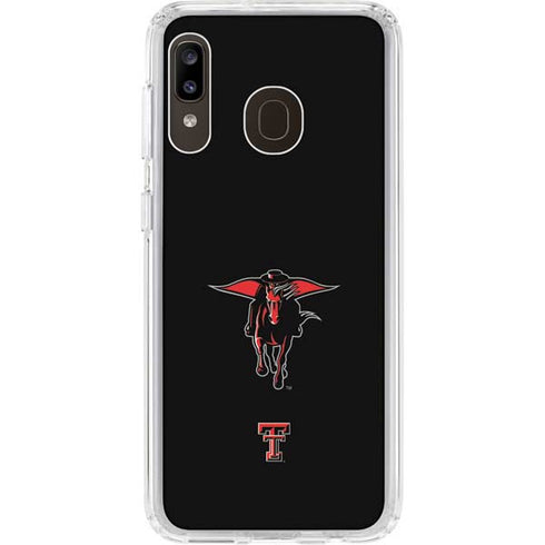 Texas Tech University Red Raiders Logo Galaxy A20 Clear Case