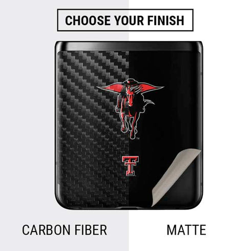 Texas Tech University Red Raiders Logo Galaxy Z Flip Skin