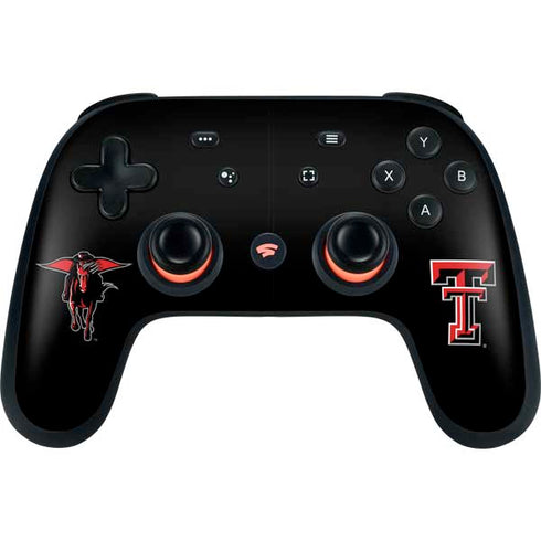 Texas Tech University Red Raiders Logo Google Stadia Controller Skin