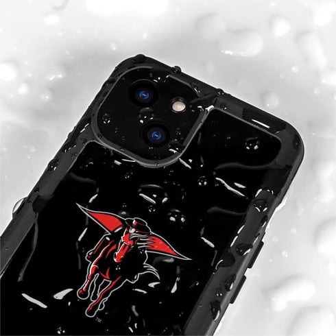 Texas Tech University Red Raiders Logo iPhone 15 Waterproof Case