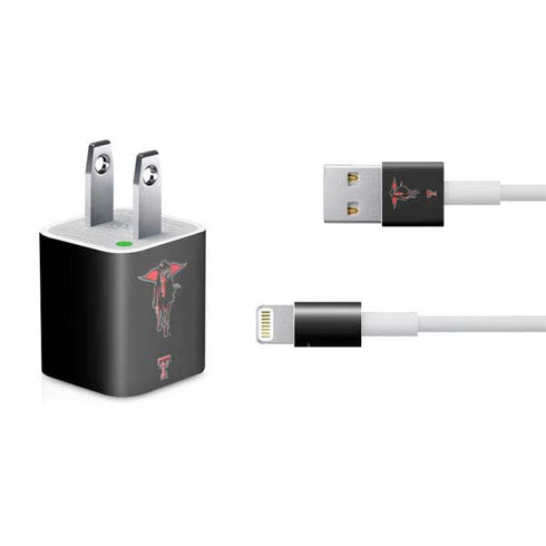 Texas Tech University Red Raiders Logo iPhone Charger (5W USB) Skin