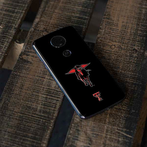 Texas Tech University Red Raiders Logo Moto E5 Plus Skin