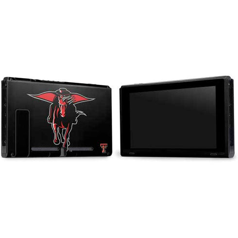 Texas Tech University Red Raiders Logo Nintendo Switch Bundle Skin