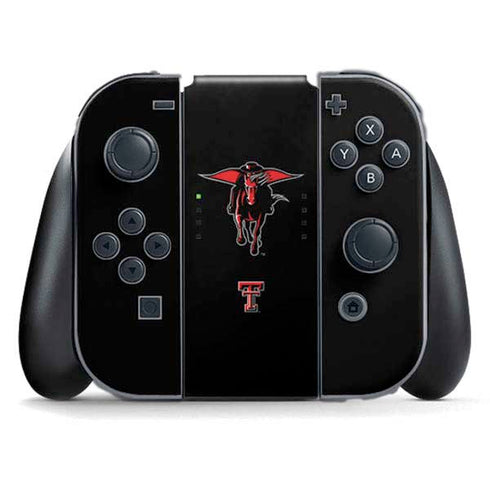 Texas Tech University Red Raiders Logo Nintendo Switch (2017-2021) Joy-Con Controller Skin