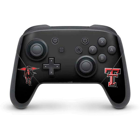 Texas Tech University Red Raiders Logo Nintendo Switch Pro Controller Skin