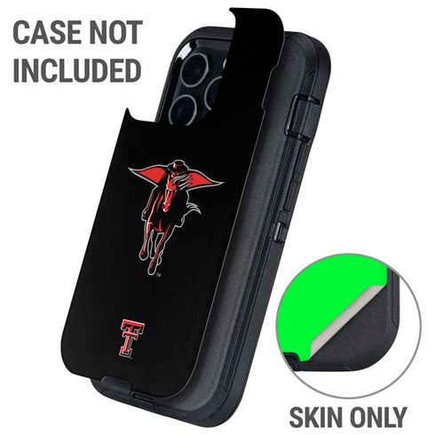 Texas Tech University Red Raiders Logo Otterbox Defender iPhone Skin