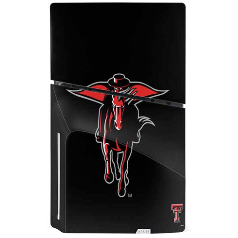 Texas Tech University Red Raiders Logo PS5 Slim Disk Console Skin