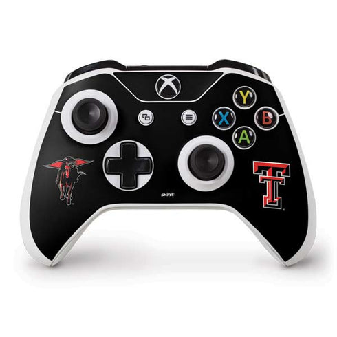 Texas Tech University Red Raiders Logo Xbox One S Controller Skin