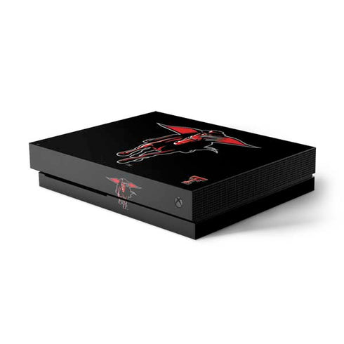 Texas Tech University Red Raiders Logo Xbox One X Console Skin