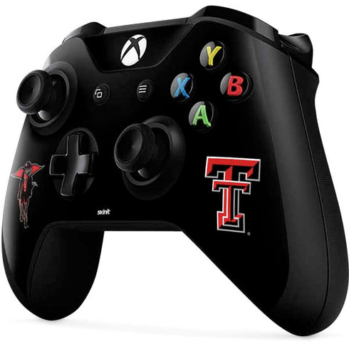 Texas Tech University Red Raiders Logo Xbox One X Controller Skin