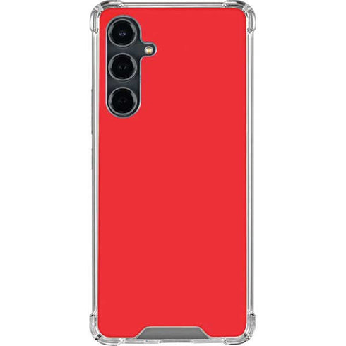 Red Galaxy S23 FE Clear Case