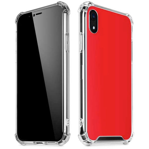 Red iPhone XR Clear Case