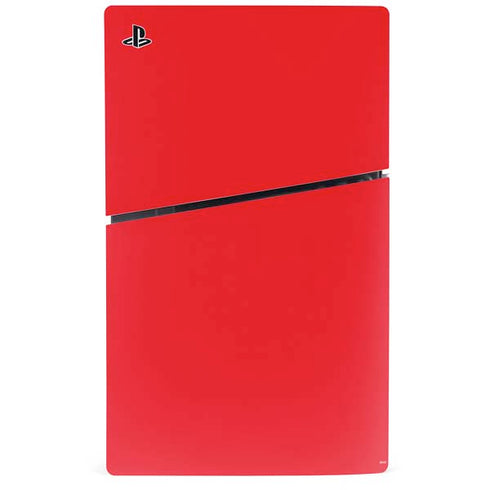 Red PS5 Slim Disk Console Skin