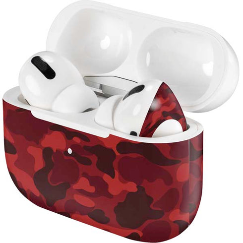 Red Street Camo Apple AirPods Pro Skin