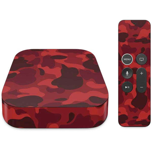 Red Street Camo Apple TV Skin