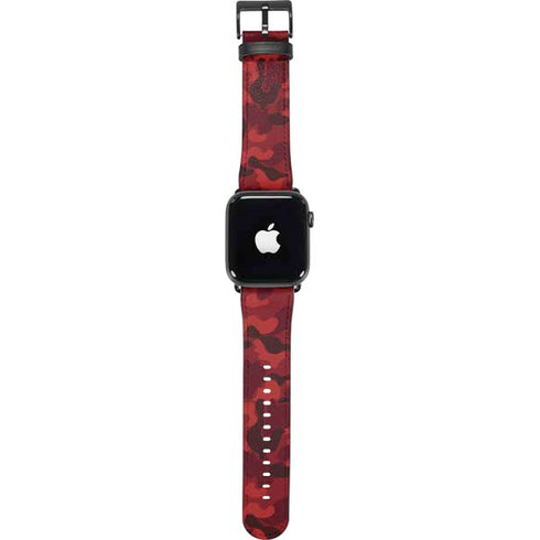 Red Street Camo Apple Watch Band 38-40mm