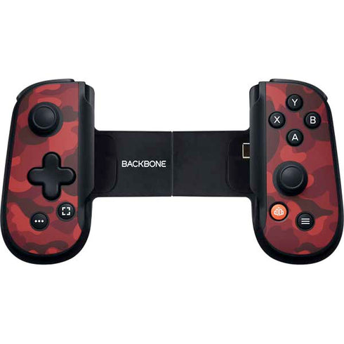 Red Street Camo Backbone One for iPhone Game Controller Skin