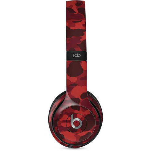 Red Street Camo Beats Solo 2 Wired Skin