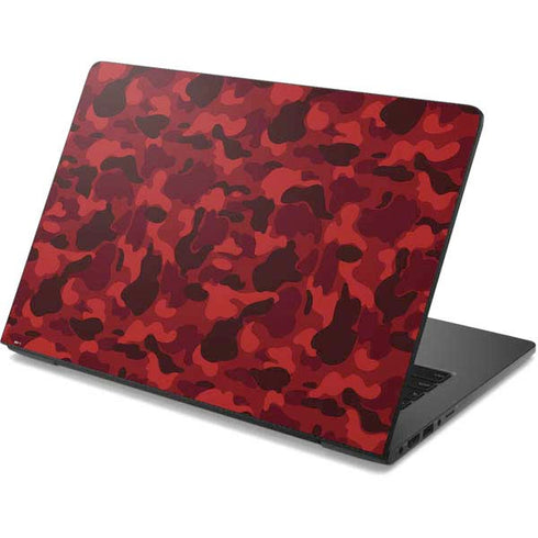 Red Street Camo Dell Chromebook Skin