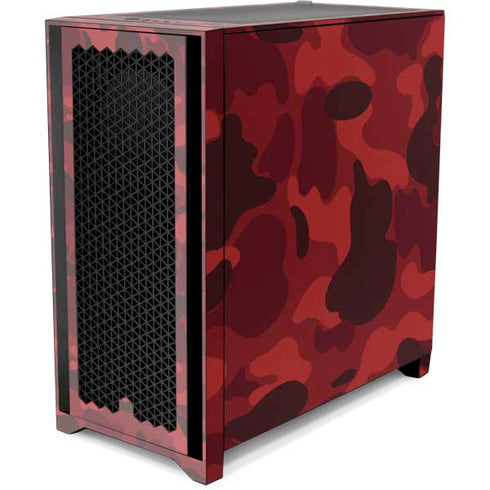 Red Street Camo Corsair 4000D Tempered Glass Mid-Tower ATX Case Skin