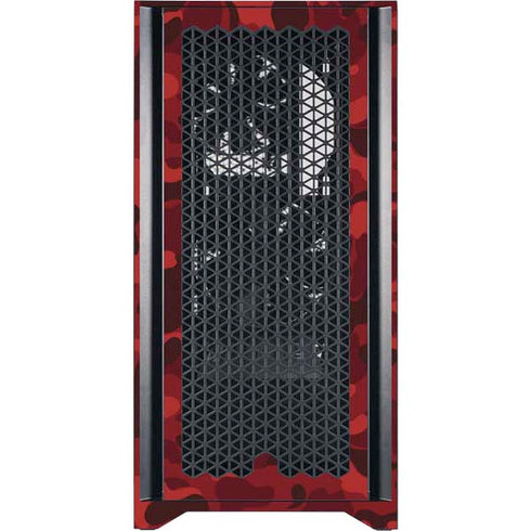 Red Street Camo Corsair 4000D Tempered Glass Mid-Tower ATX Case Skin