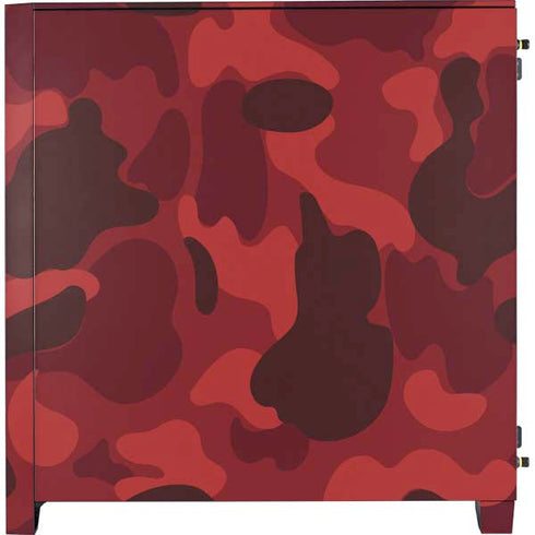 Red Street Camo Corsair 4000D Tempered Glass Mid-Tower ATX Case Skin