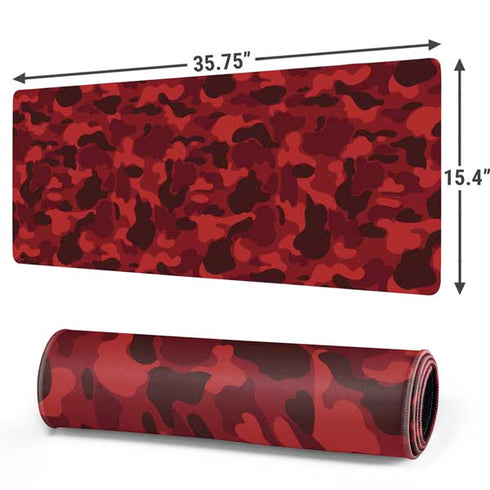 Red Street Camo Gaming Mouse Pad