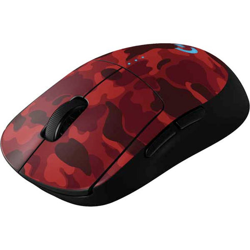 Red Street Camo G Pro Wireless Gaming Mouse Skin