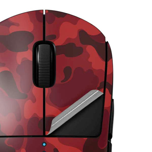 Red Street Camo G Pro Wireless Gaming Mouse Skin