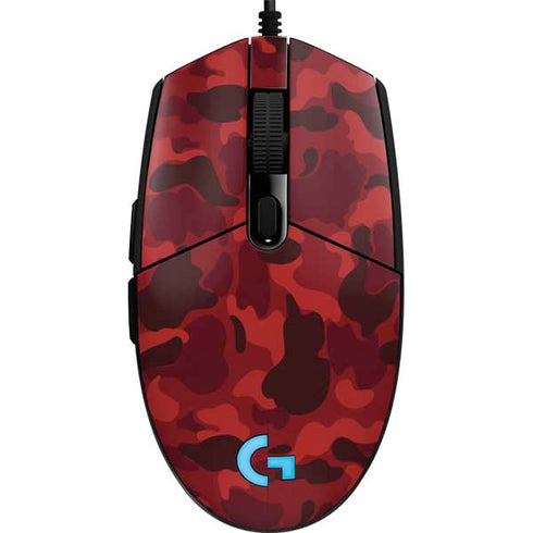 Red Street Camo G203 Prodigy RGB Wired Gaming Mouse Skin