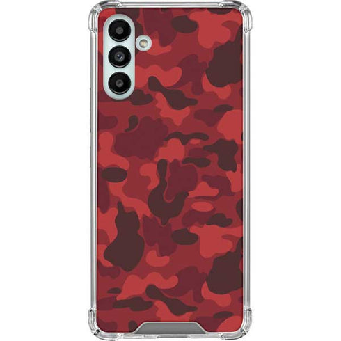 Red Street Camo Galaxy A13 5G Clear Case