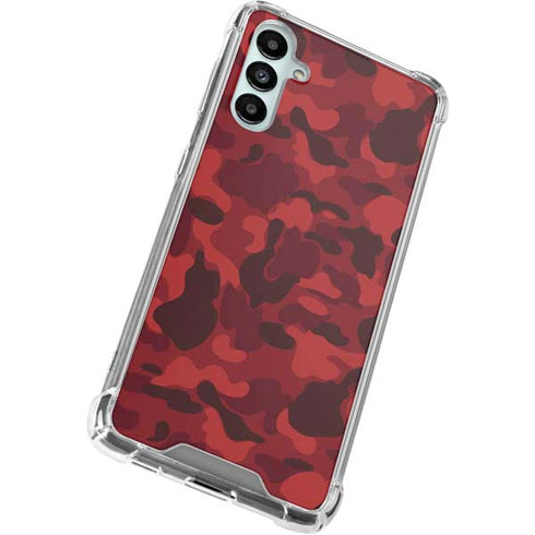 Red Street Camo Galaxy A14 5G Clear Case