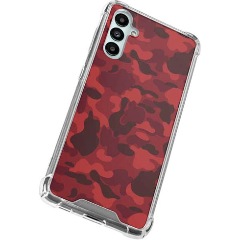 Red Street Camo Galaxy A15 5G Clear Case