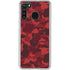 Red Street Camo Galaxy A21 Clear Case