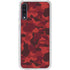 Red Street Camo Galaxy A50 Clear Case