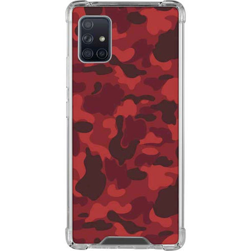 Red Street Camo Galaxy A51 5G Clear Case