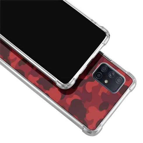 Red Street Camo Galaxy A51 5G Clear Case
