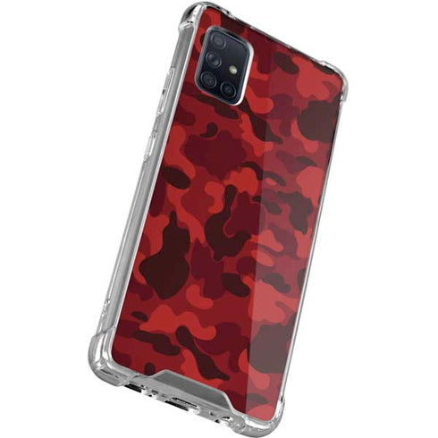 Red Street Camo Galaxy A51 5G Clear Case